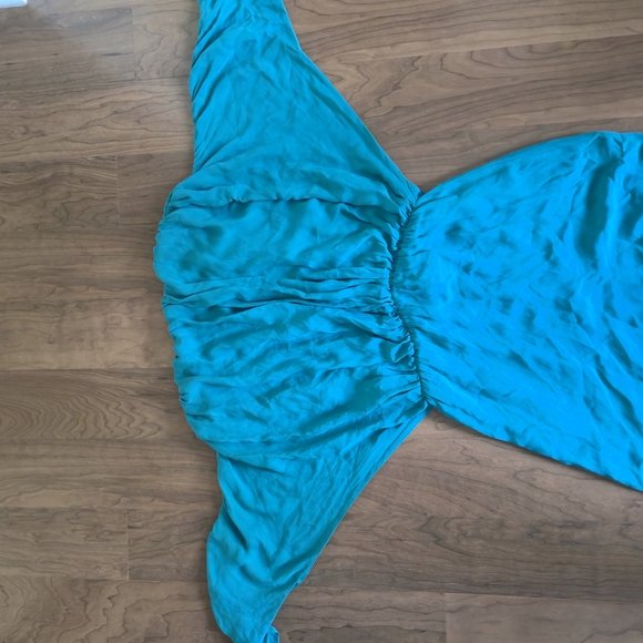 Parker Teal Long Sleeve Mini Dress - Picture 12 of 13